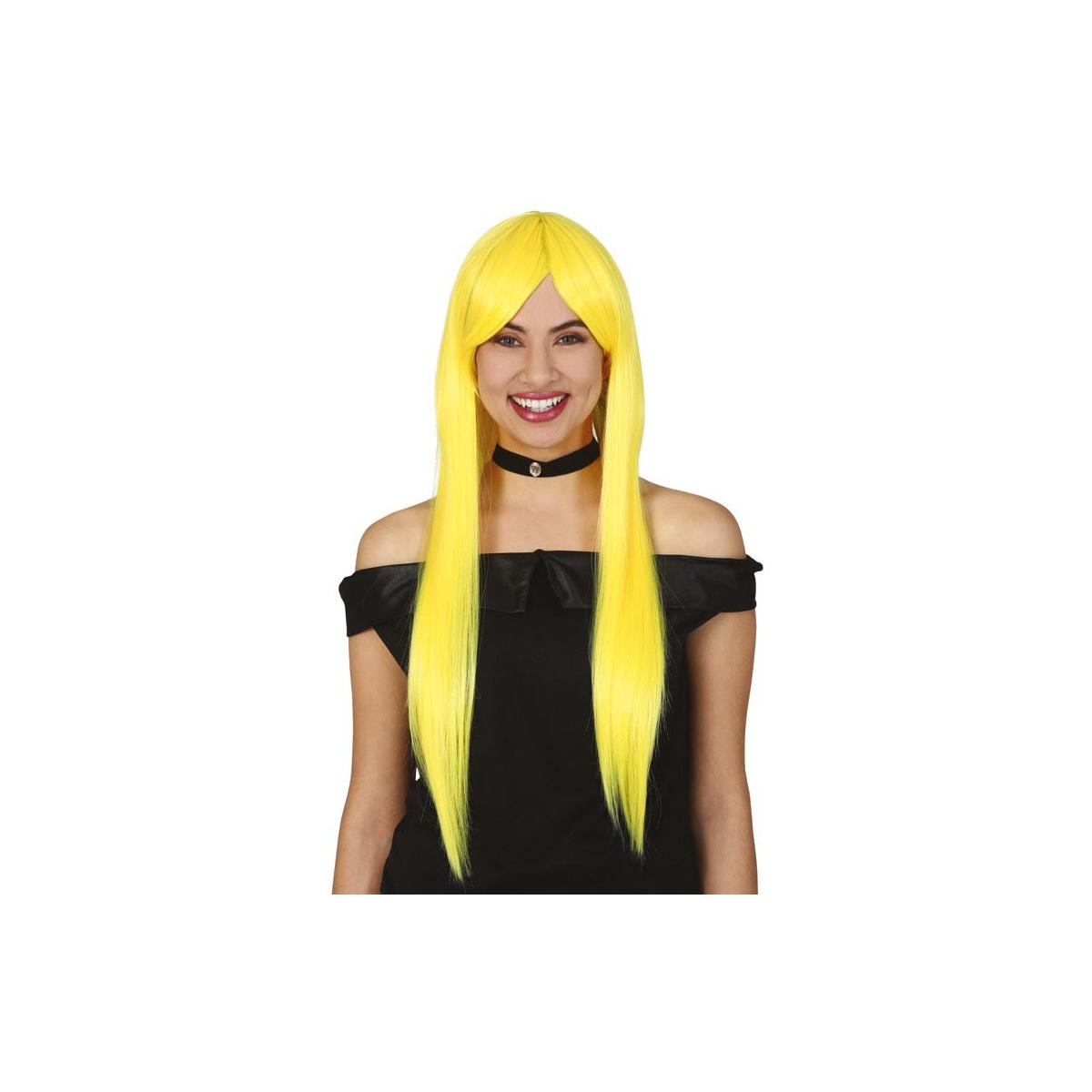 Parrucca Gialla Liscia Lunga |_307