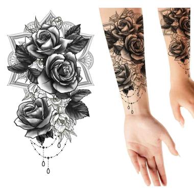 Tatuaggi Rimovibili Corpo Rose |_619