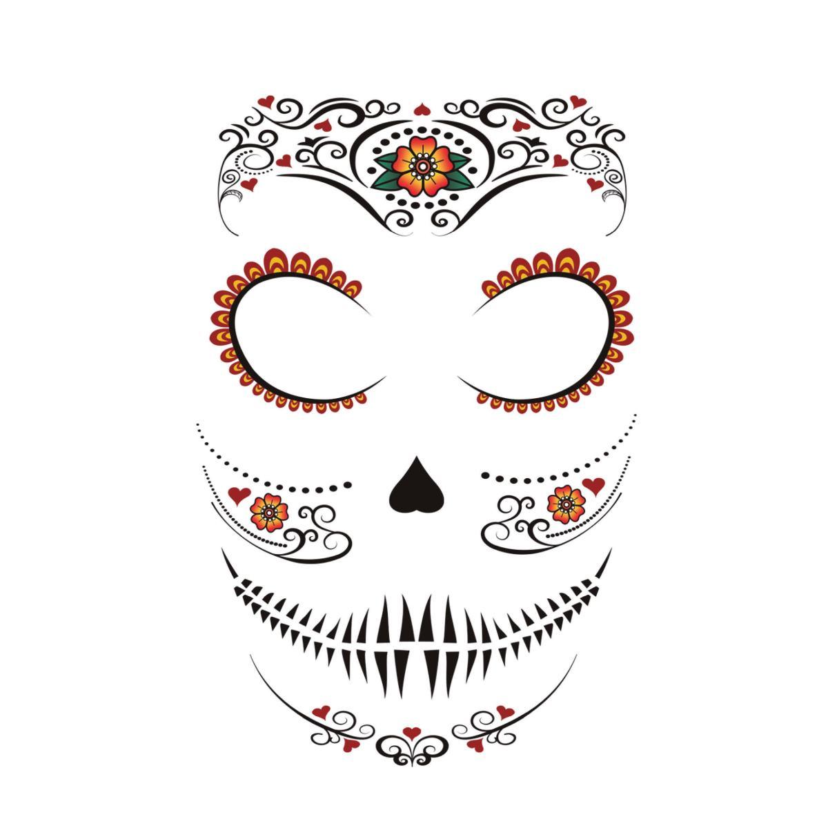 Tatuaggi Viso Rimovibili Catrina |_357