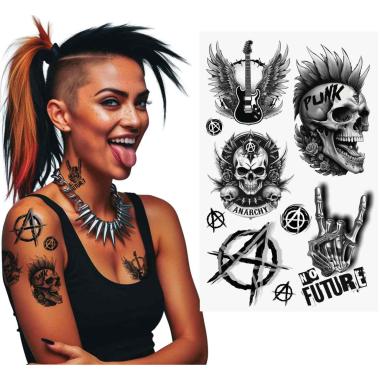 Tatuaggi Viso Corpo Rimovibili Punk |_743