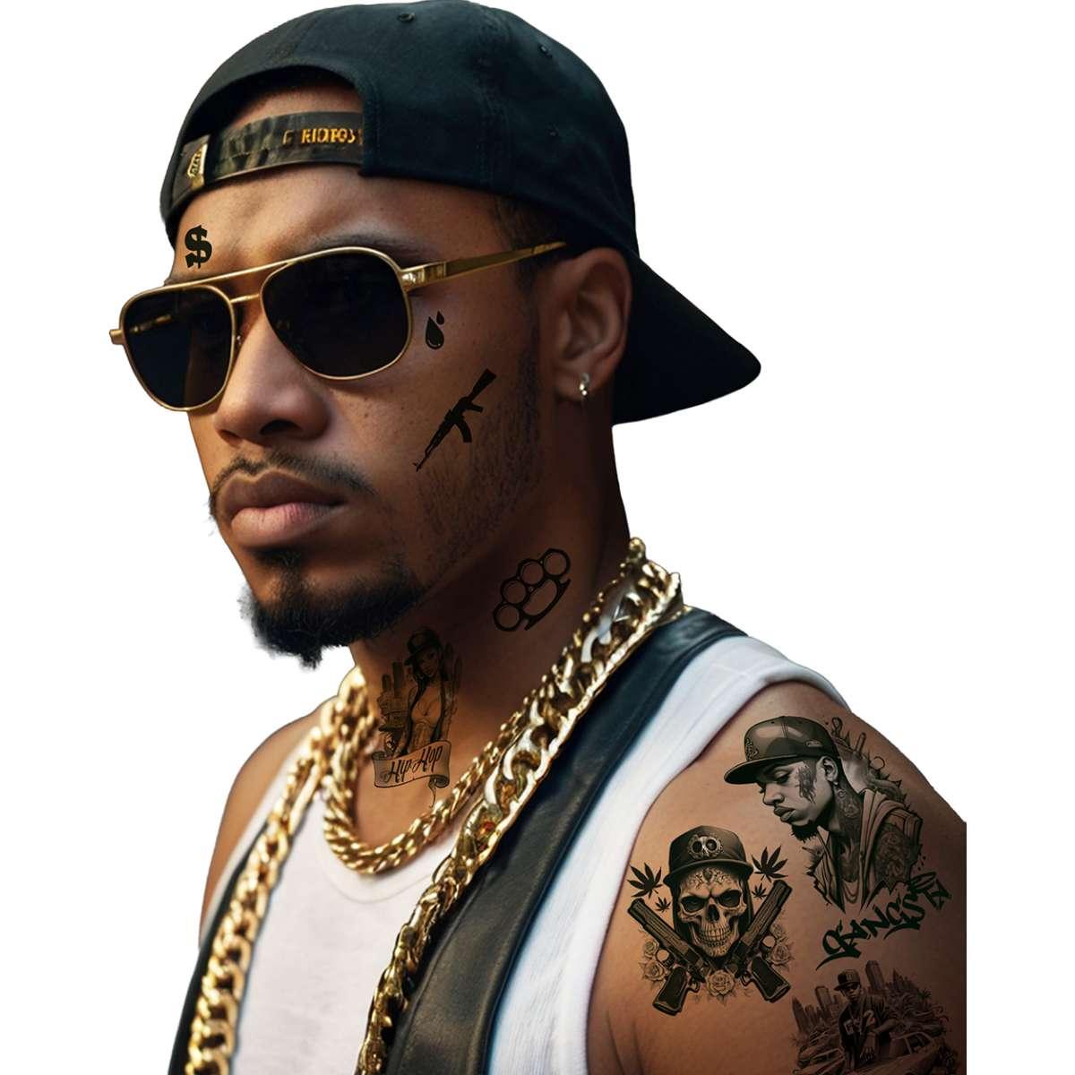 Tatuaggi Rimovibili Corpo Thug Life |_736