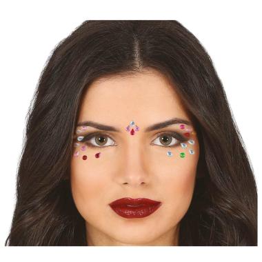 Tatuaggi Viso Rimovibili Gocce Multicolor |_791