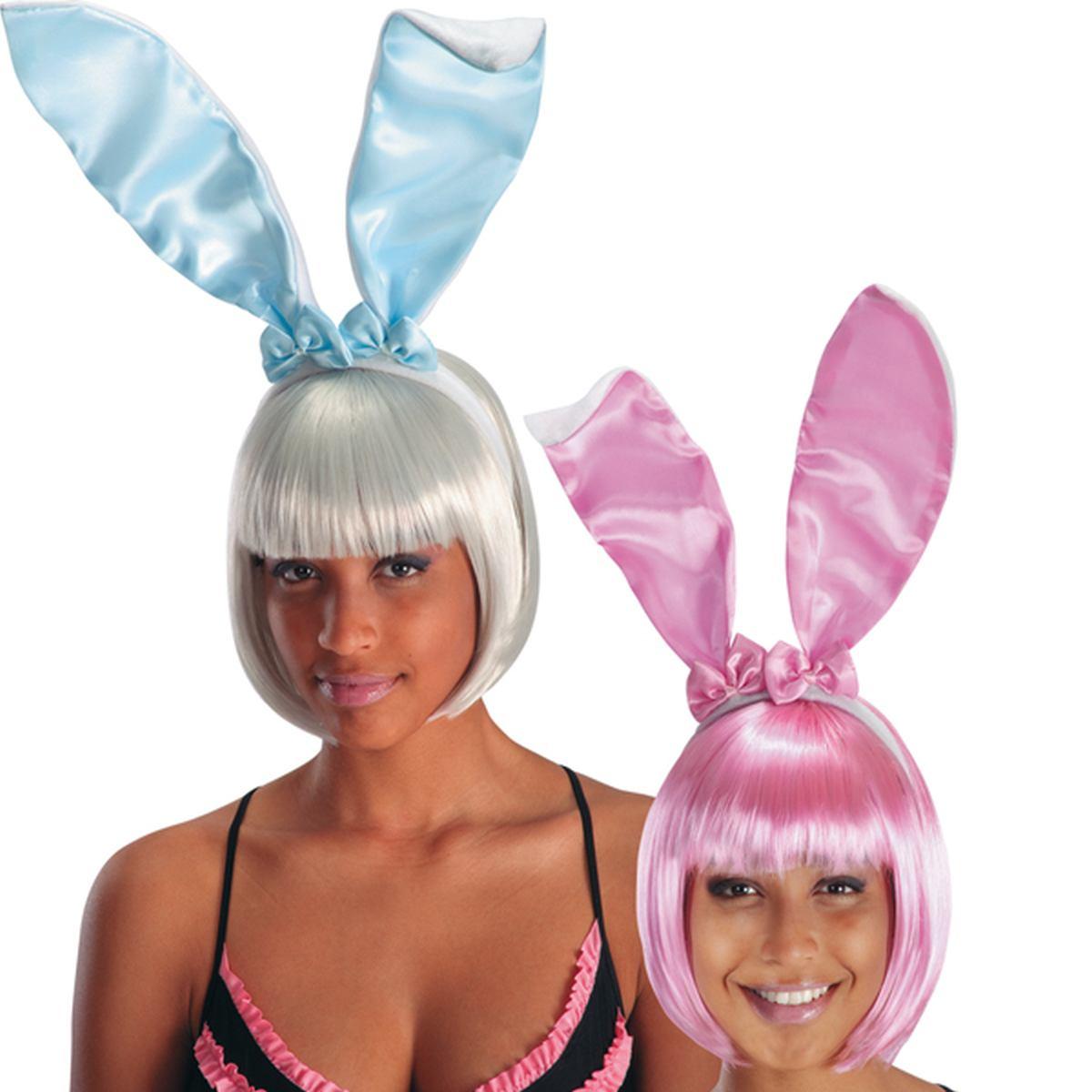 Cerchietto Coniglio con Orecchie 2 Colori Rosa e Azzurro |Carnival Toys