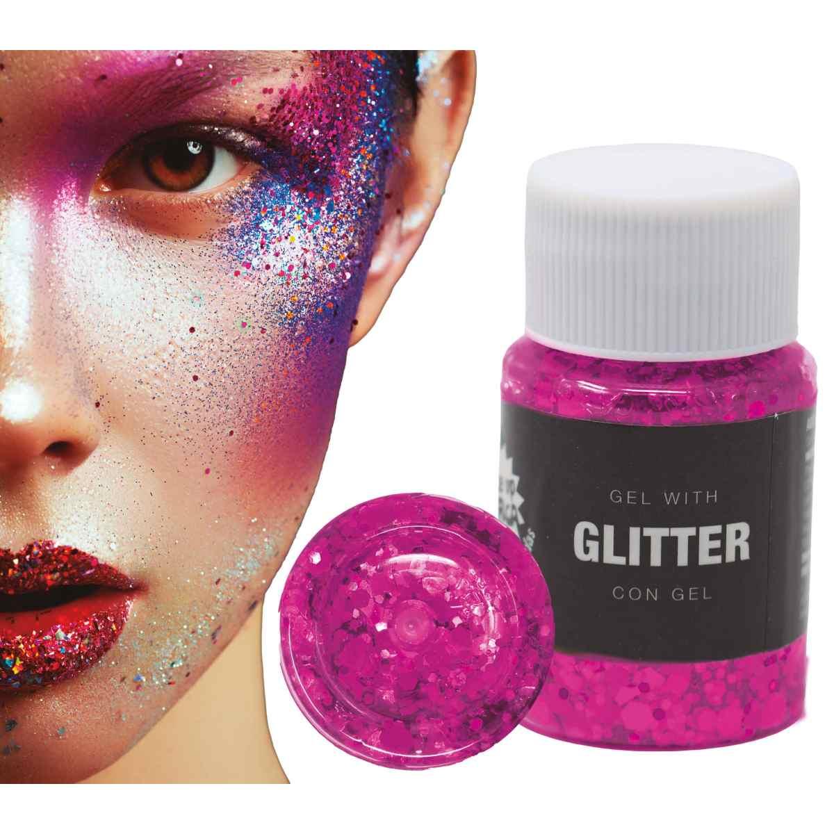Trucco Gel Glitter Fucsia gr.20 |_047