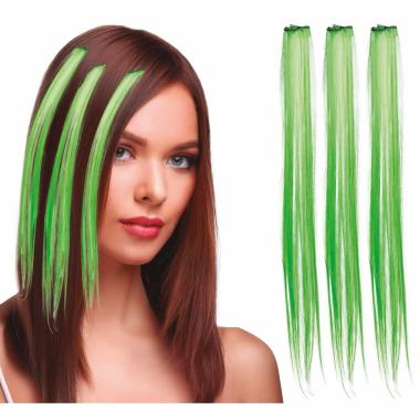 Estensione Capelli Verdi cm.50 pz.3 |_356
