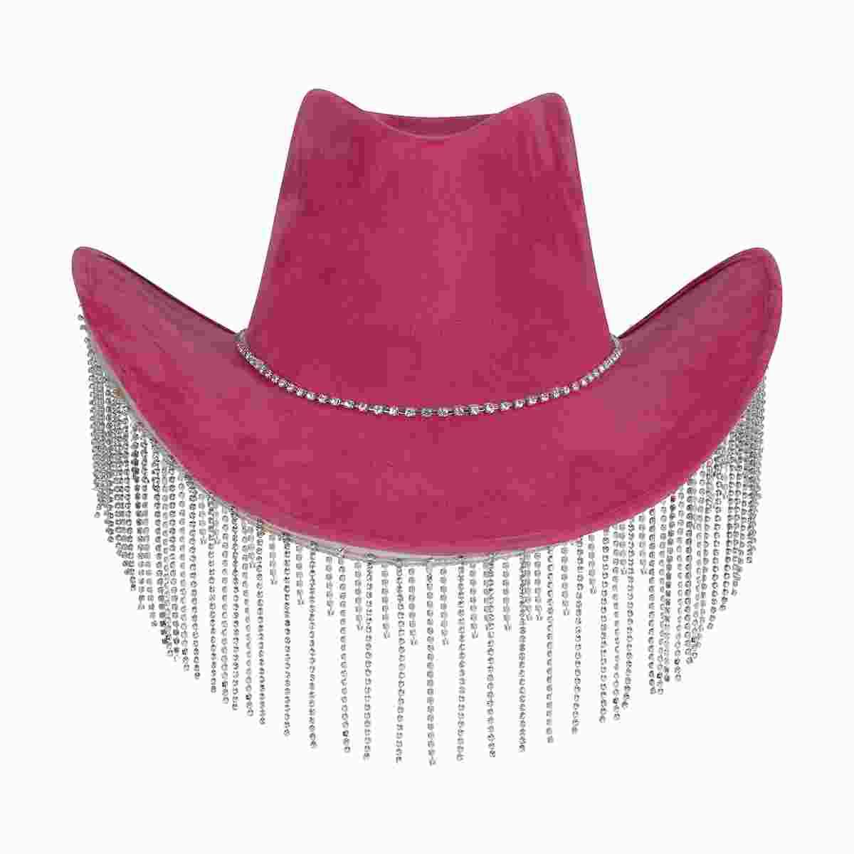 Cappello Cowboy Rosa con Frange |_558