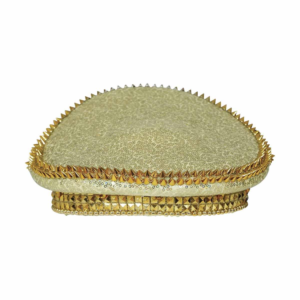 Cappello Oro con Strass e Visiera |_925