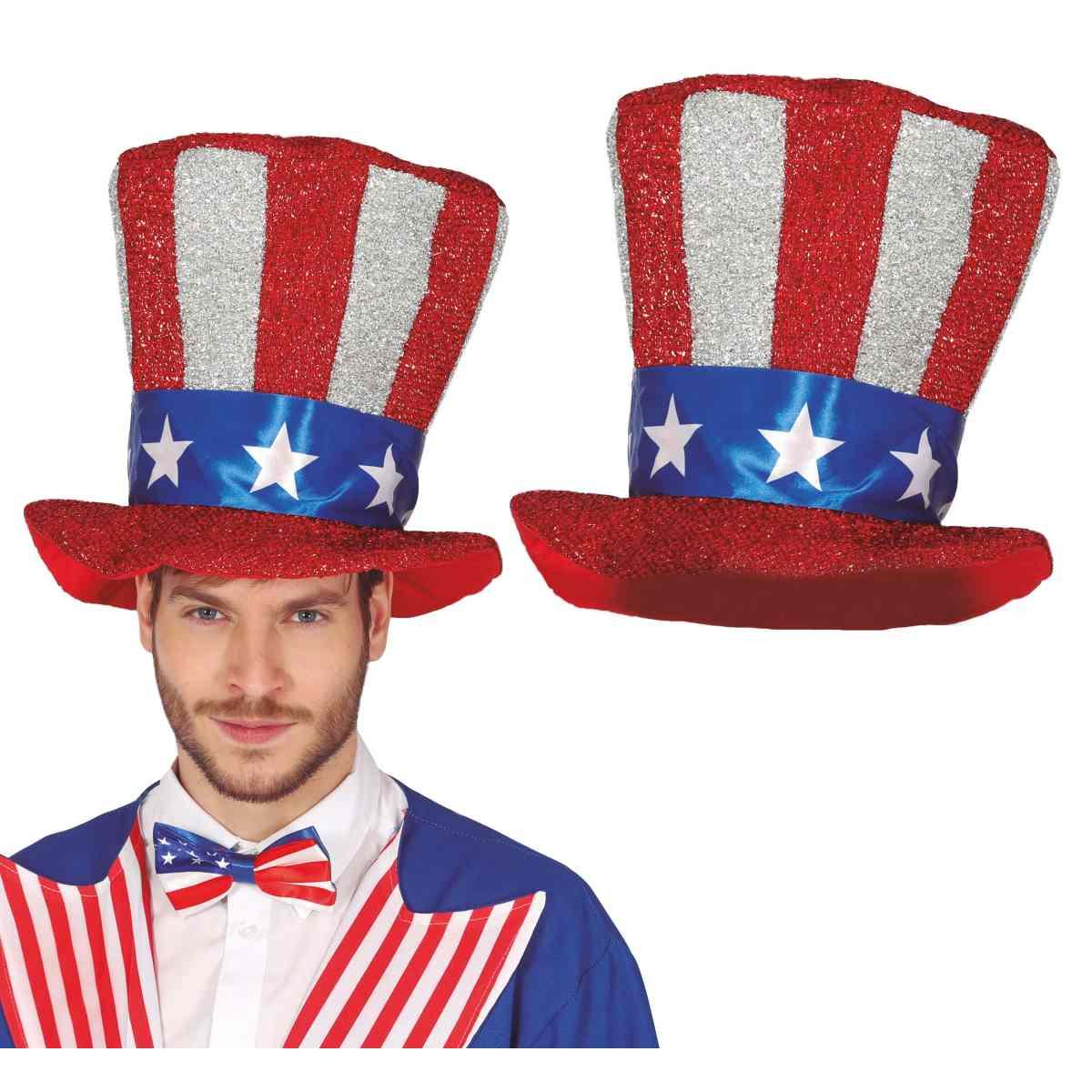 Cappello Cilindro Bandiera America |_852