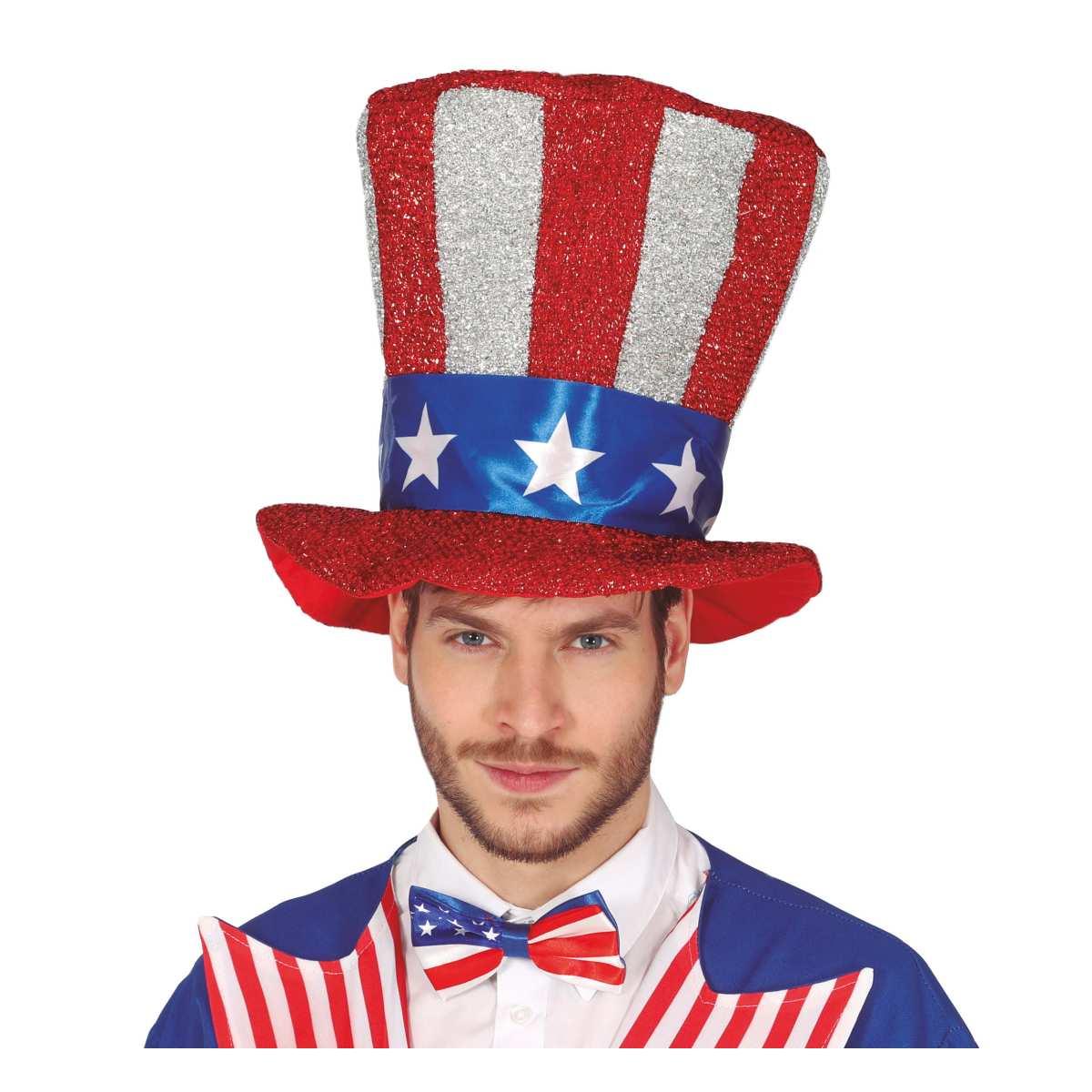 Cappello Cilindro Bandiera America |_852