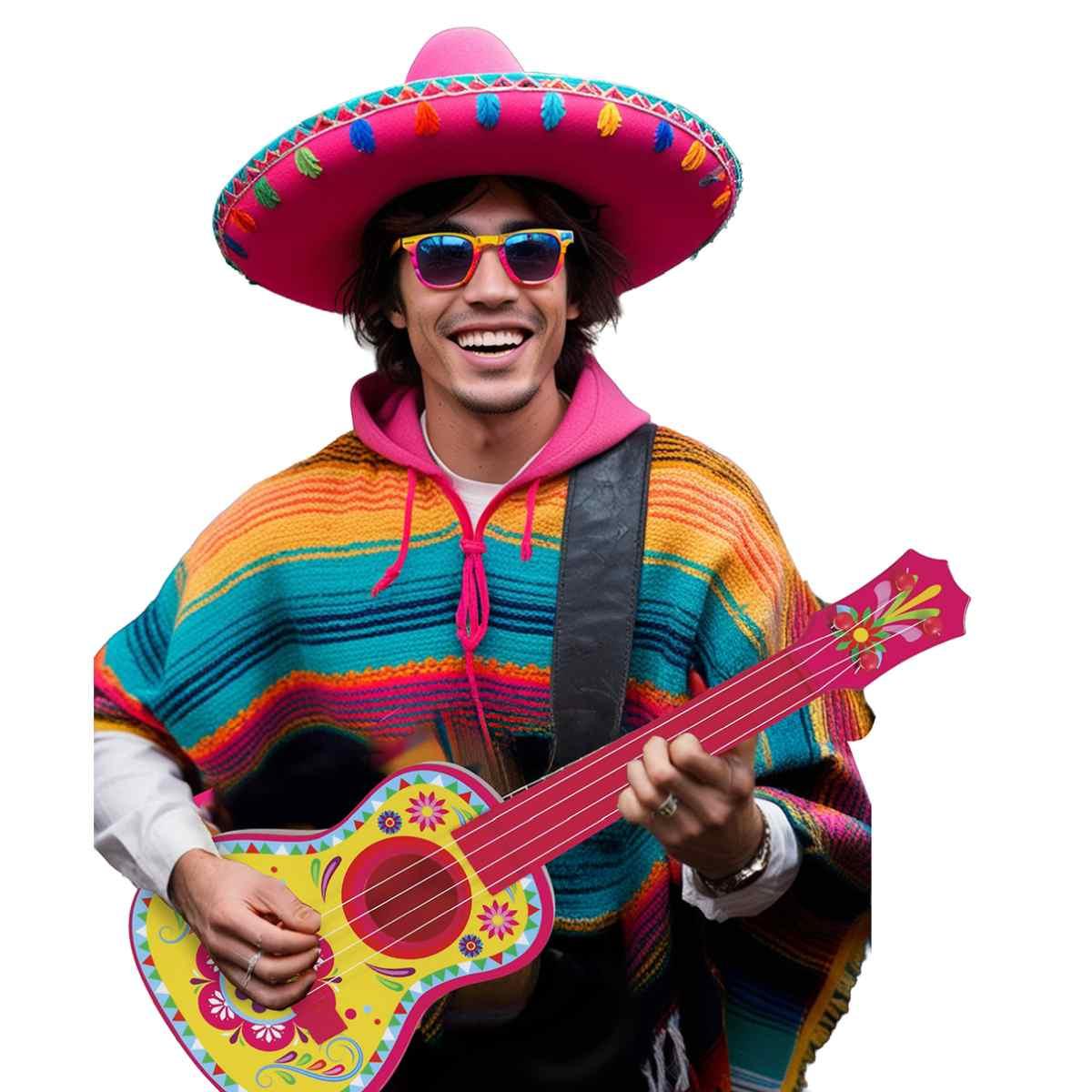 Chitarra PVC Ukeleke Messicano Multicolor cm.52 |_330