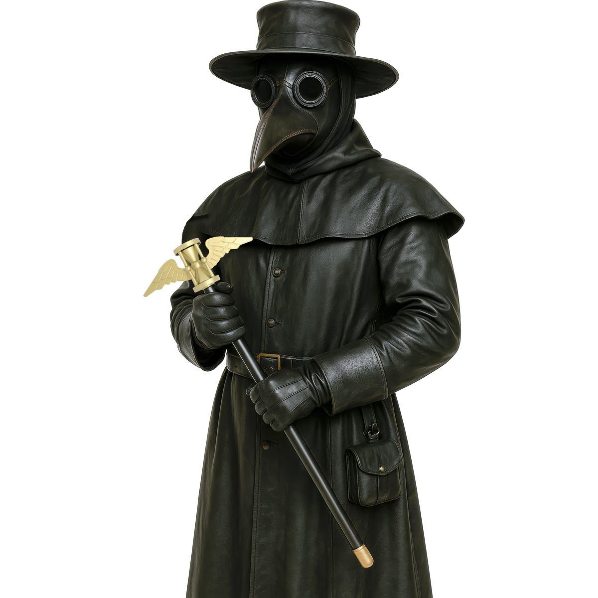 Bastone PVC con Ali Dorate Smontabili cm.100 |_080