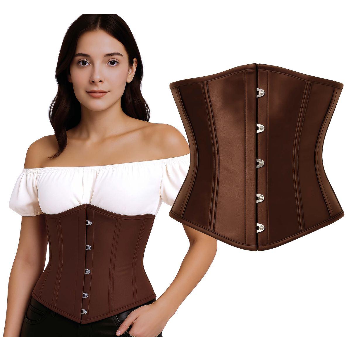 Bustino Corpetto Marrone |Donna