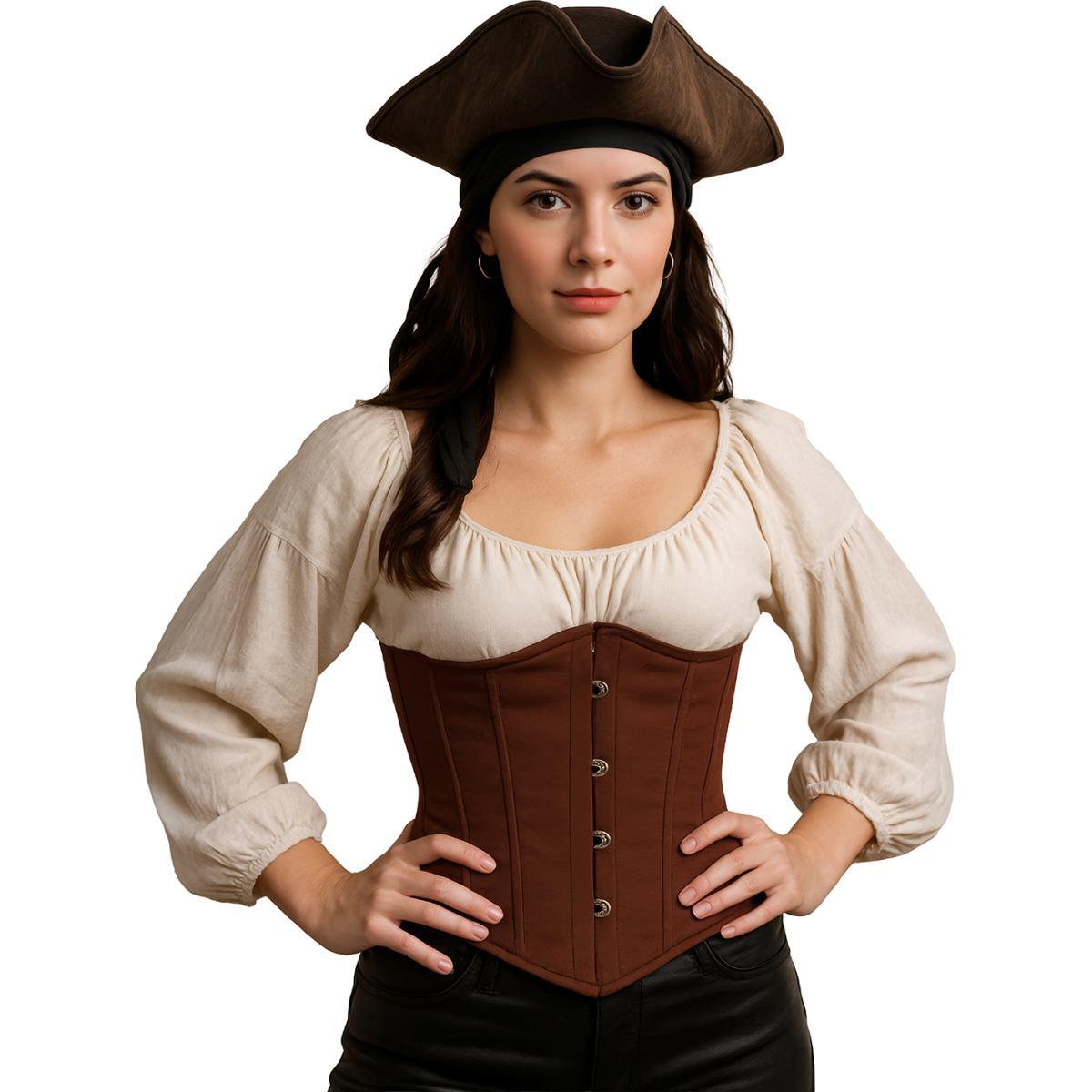 Bustino Corpetto Marrone |Donna