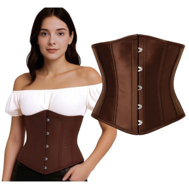 Bustino Corpetto Marrone |Donna
