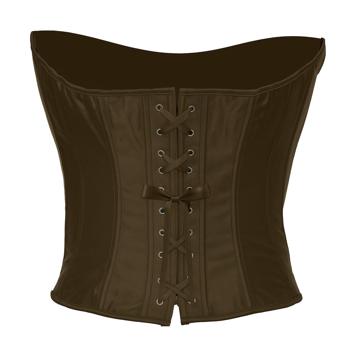 Bustino Corpetto Marrone con Lacci |Donna