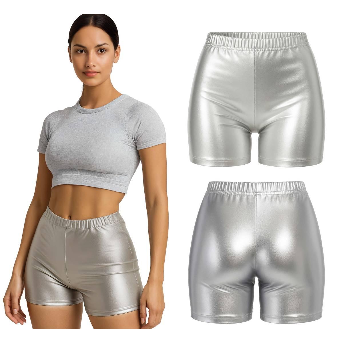 Pantaloncino Argento Metallizzato |Donna