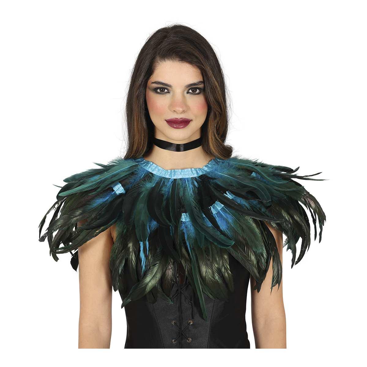 Coprispalle Piume Blu cm.30x90 |_138