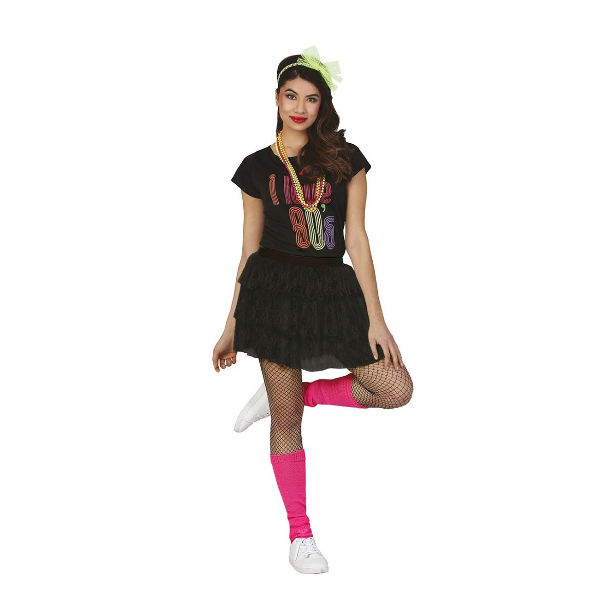 Gonna cm.50 Pizzo Nera |Donna _436