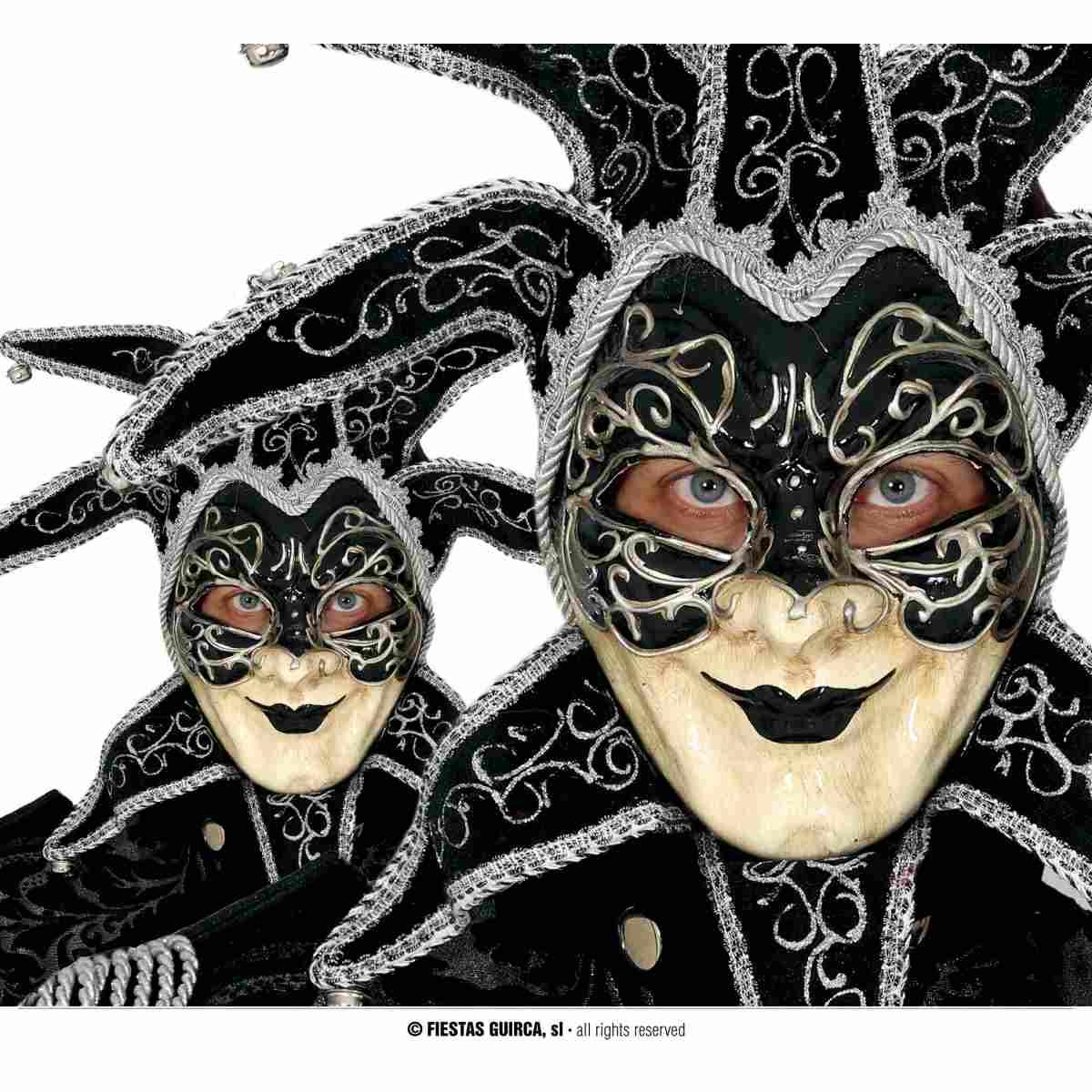 Maschera Viso Veneziana con Campanelli |_923