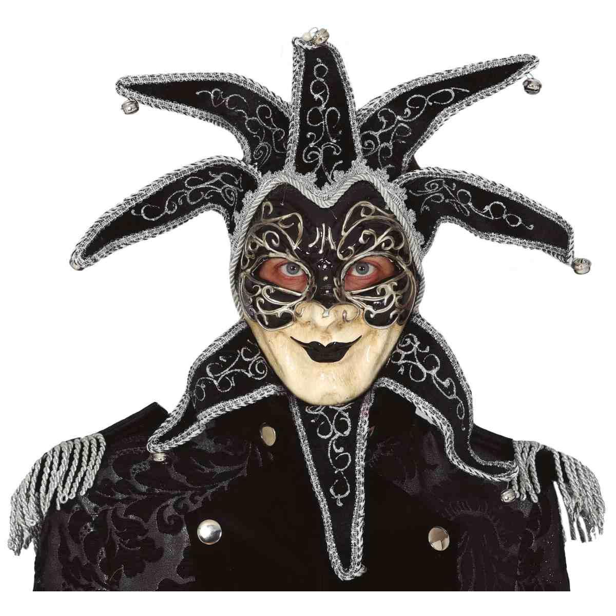 Maschera Viso Veneziana con Campanelli |_923