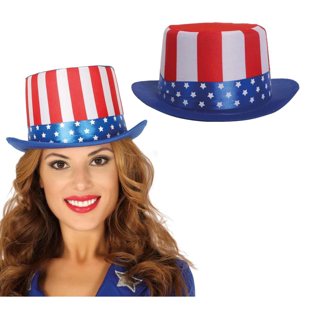 Cappello Cilindro Bandiera America |_230