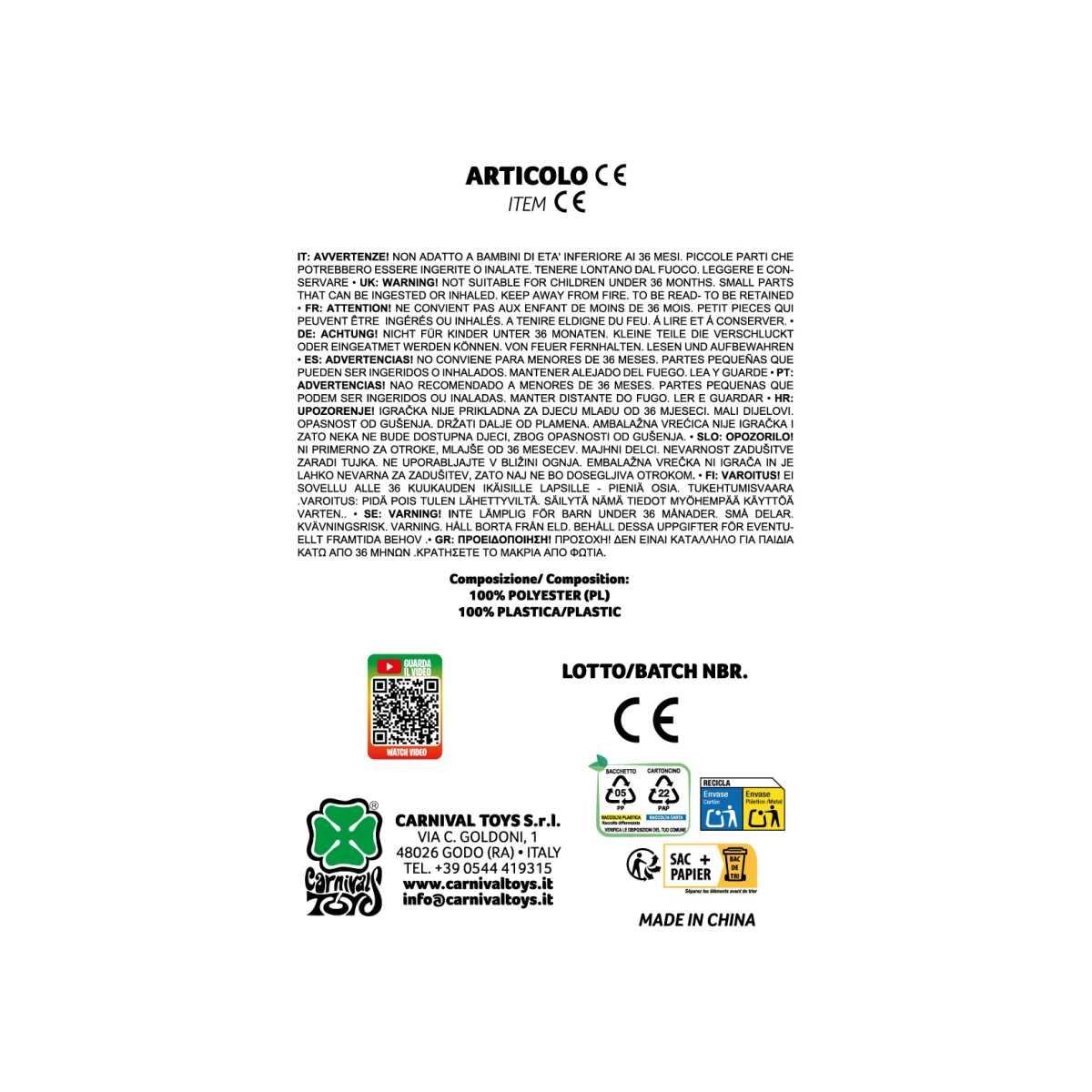 Corna Diavolo Pvc Rosso Con Clips |Guirca