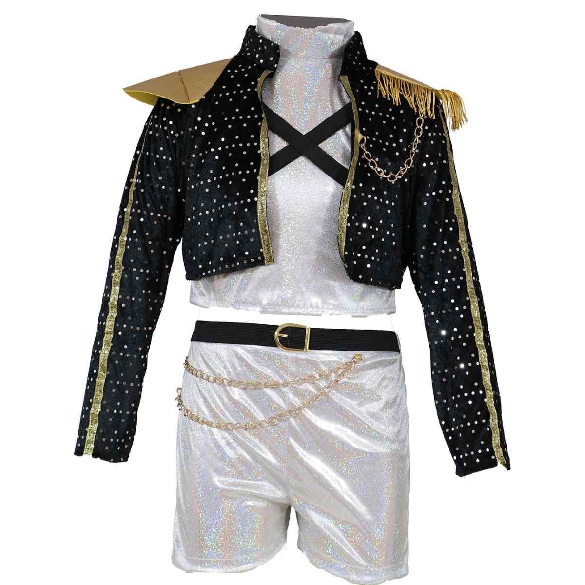 Costume cantante pop silver leader modello k
