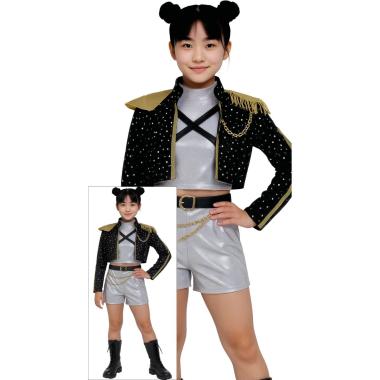 Costume cantante pop silver leader modello k