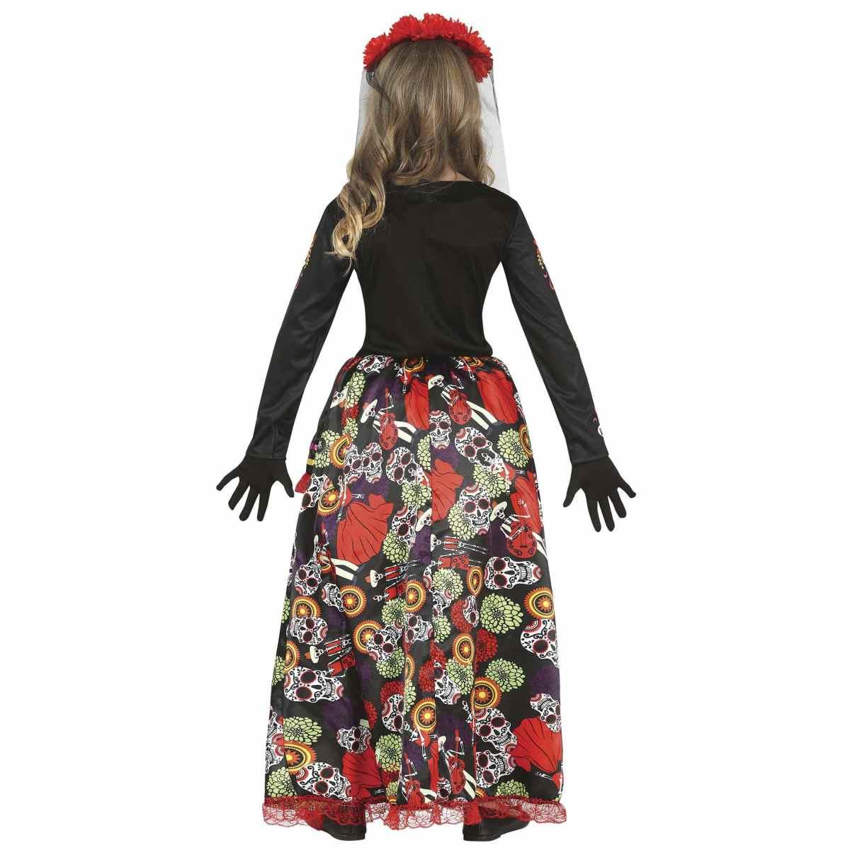 Costume Scheletro Messicano Catrina |Bambina_TN_09937