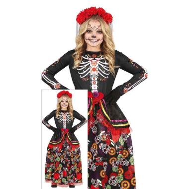Costume Scheletro Messicano Catrina |Bambina_TN_09937