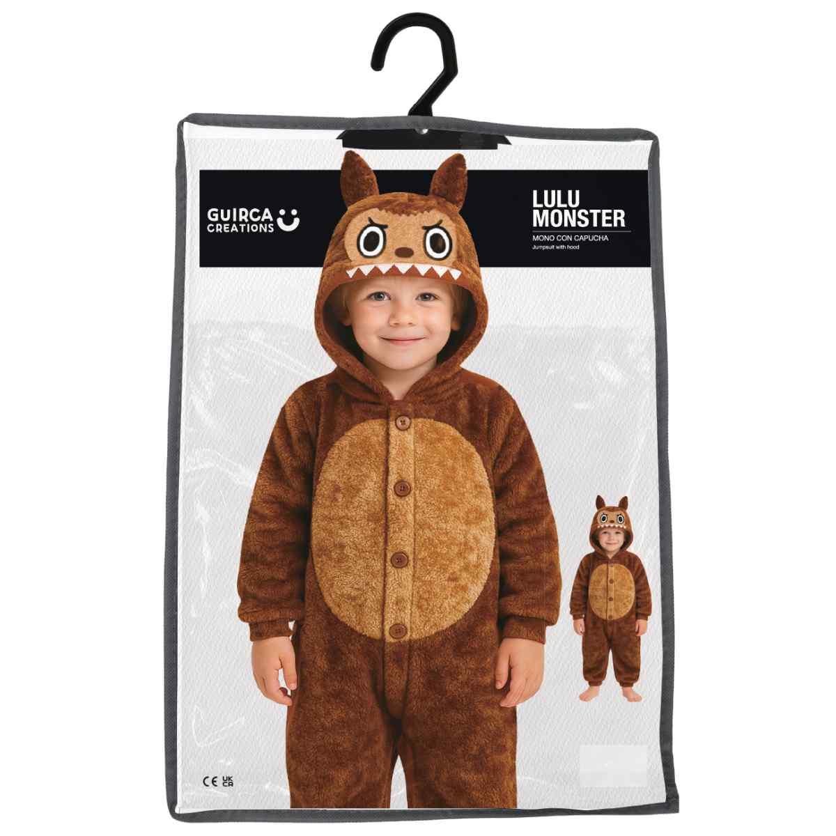 Costume Lulu Monster Marrone |Bambino_TN_09933