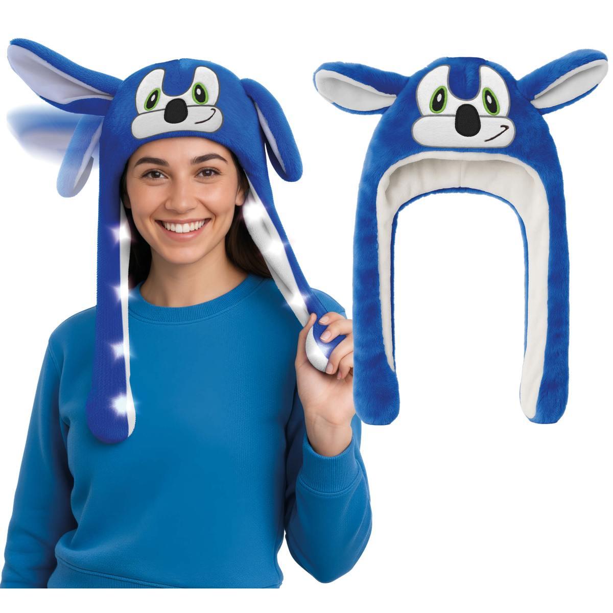 Cappello Animale Blu Sonic con Luci e Movimento |_418