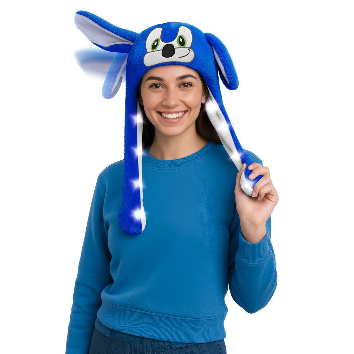 Cappello Animale Blu Sonic con Luci e Movimento |_418