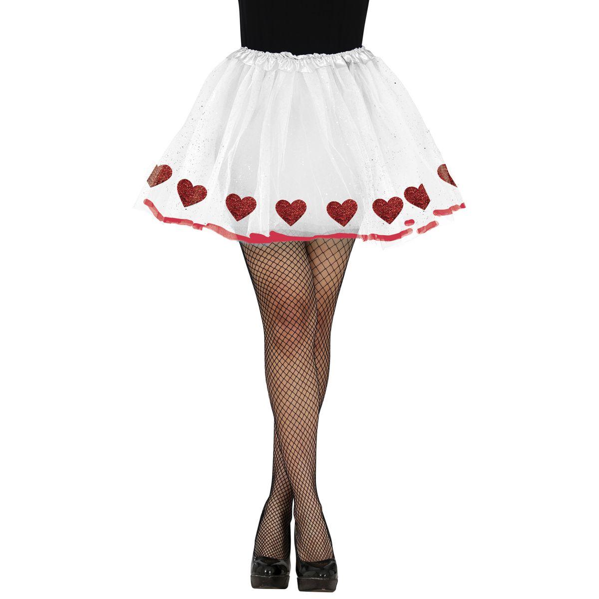 Gonna cm.40 Bianco con Cuori |_289