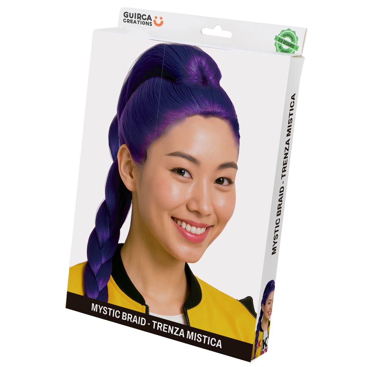 Parrucca viola manga pop treccia modello k