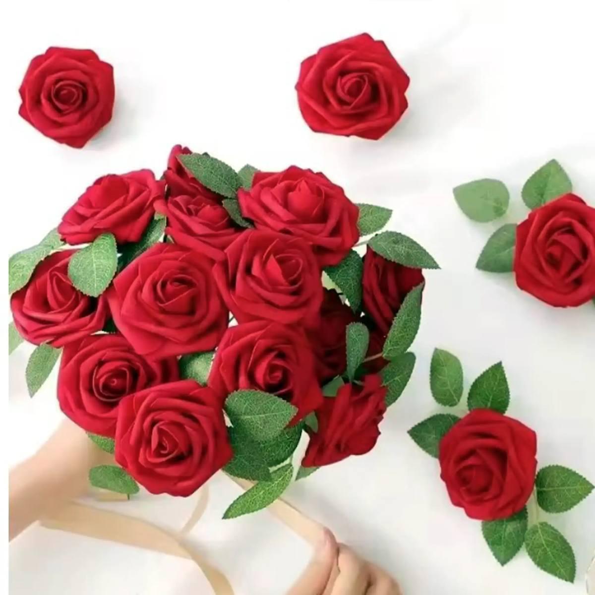 Rosa Rossa Set pz.50 cm.Ø6