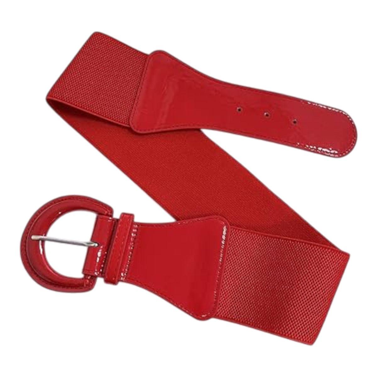 Cintura Rossa con Elastico e Fibia Anni 50