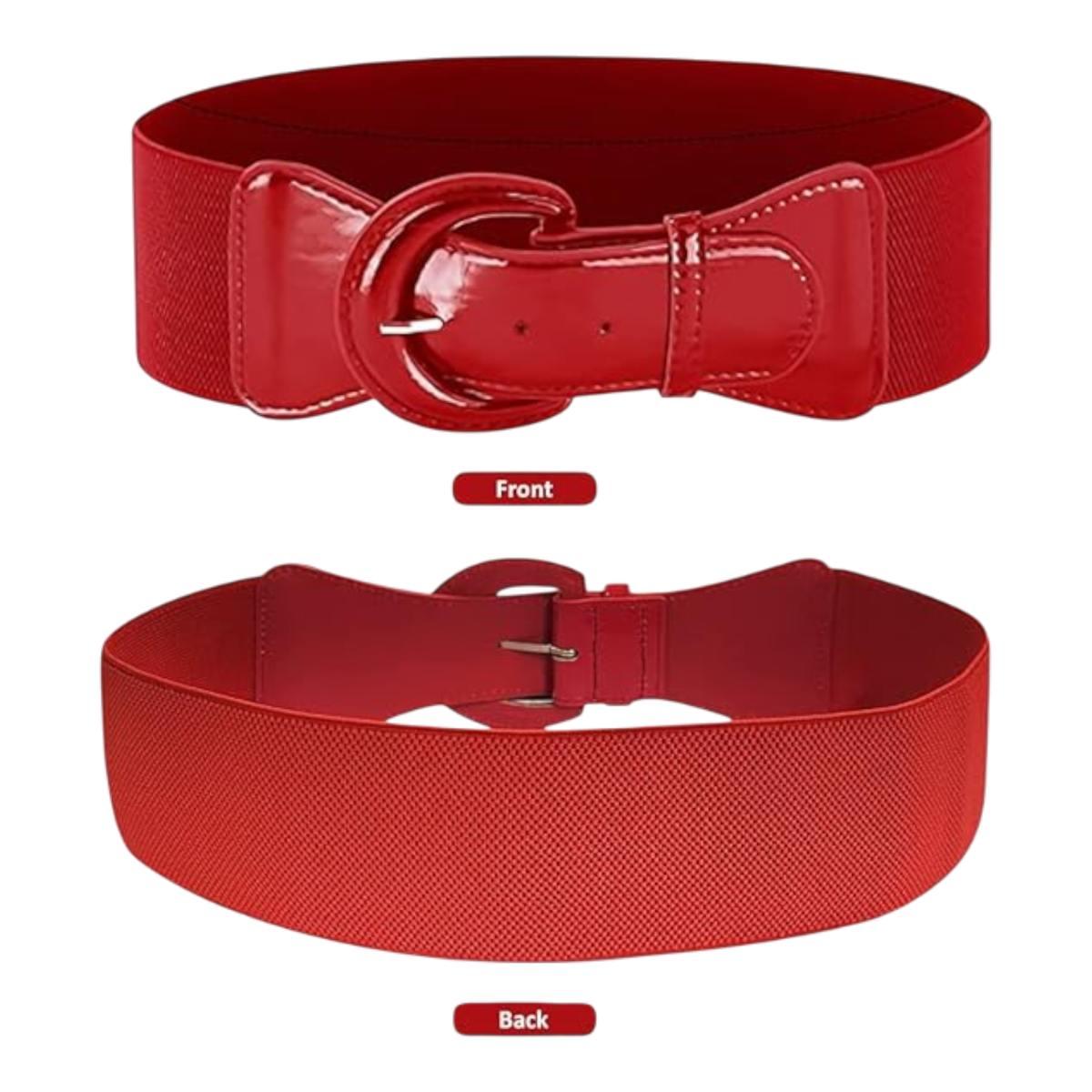 Cintura Rossa con Elastico e Fibia Anni 50