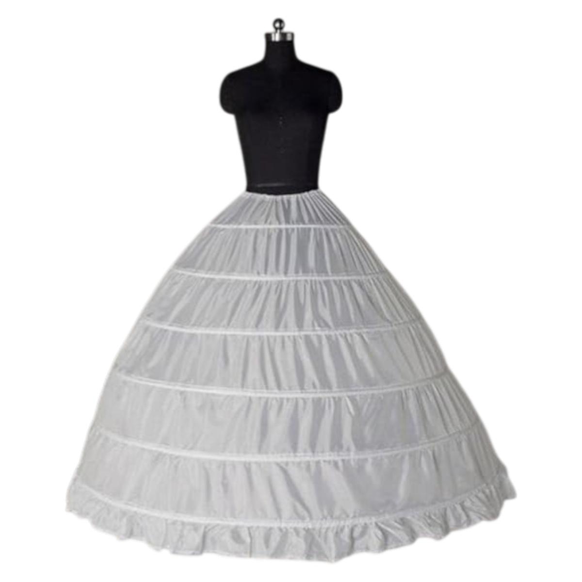 Sottogonna Bianca cm.Ø120 6 Cerchi |Donna