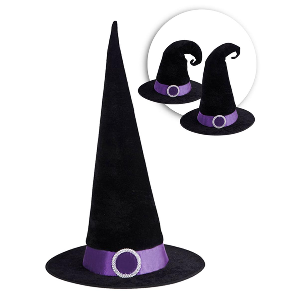 Cappello Strega Nero Tessuto |Carnival Toys