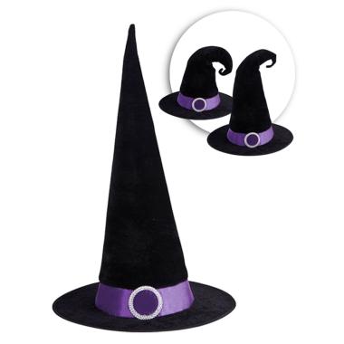 Cappello Strega Nero Tessuto |Carnival Toys