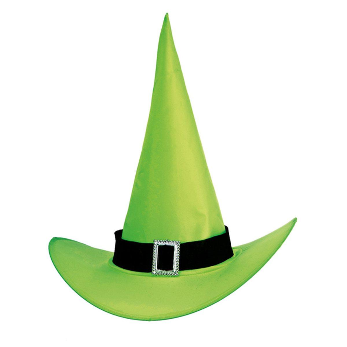 Cappello Strega Verde Fluo |Carnival Toys