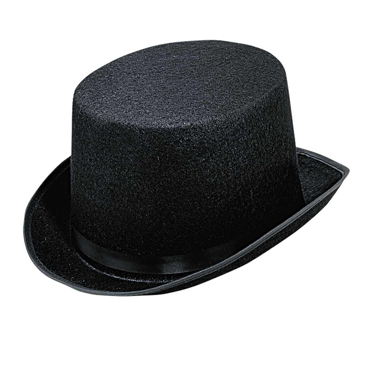 Cappello Cilindro Nero Bifloccato |Widmann