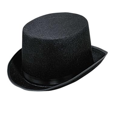Cappello Cilindro Nero Bifloccato |Widmann