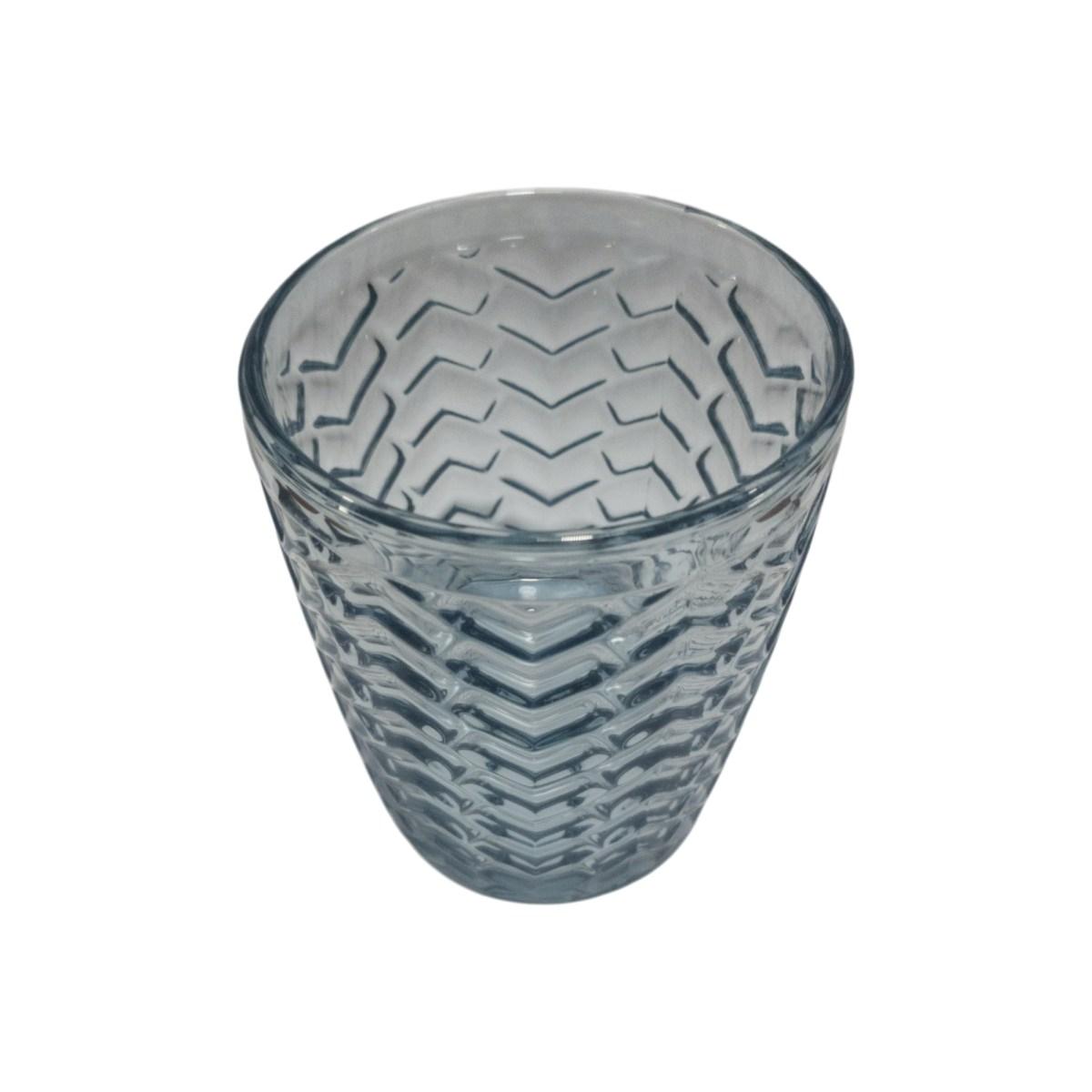 Bicchiere Vetro Singolo Acqua Bali Blu ml.270