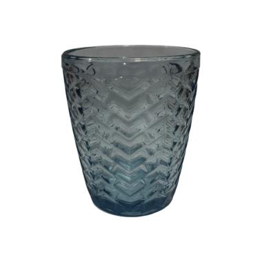 Bicchiere Vetro Singolo Acqua Bali Blu ml.270