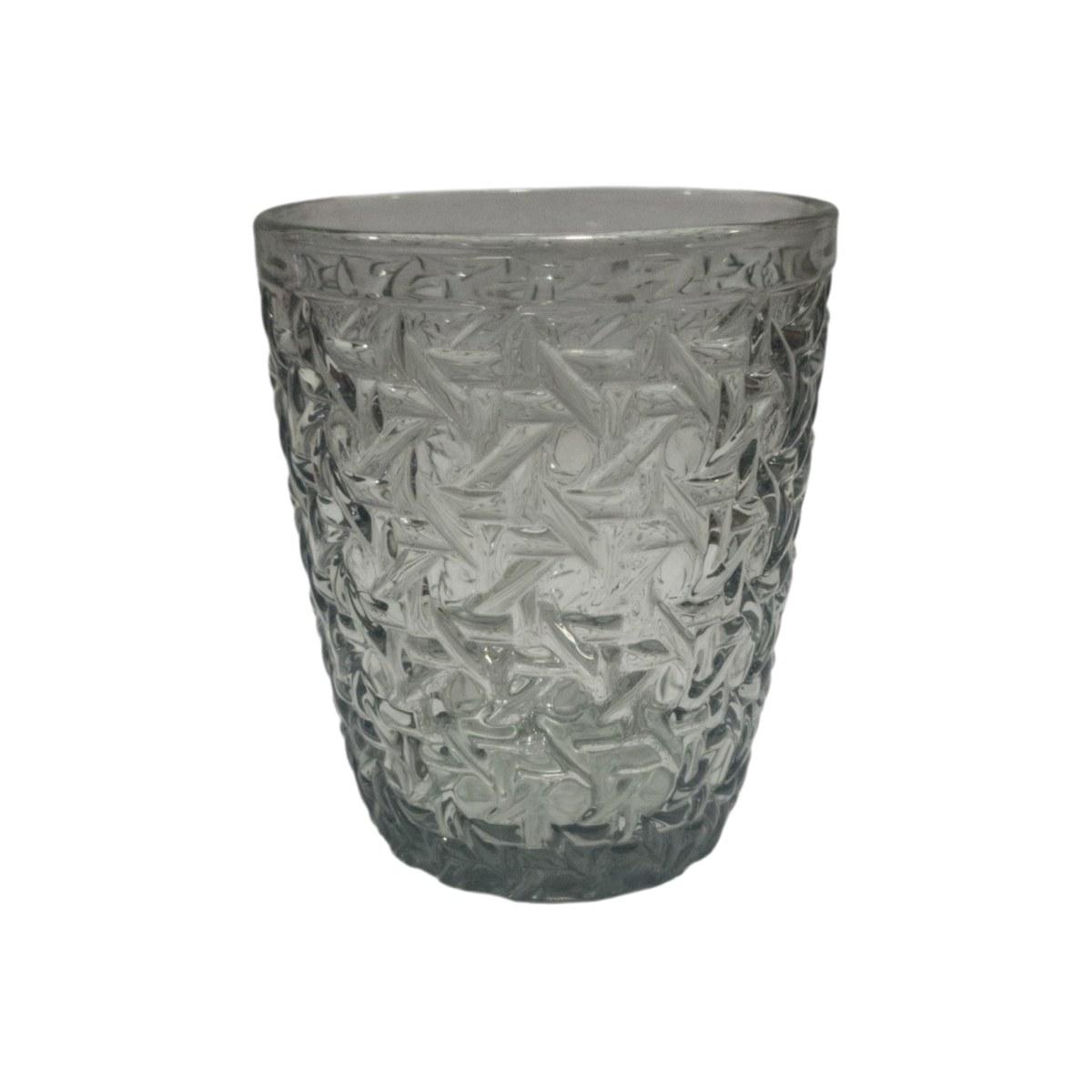 Bicchiere Vetro Singolo Acqua Giava Grigio ml.270 |_011