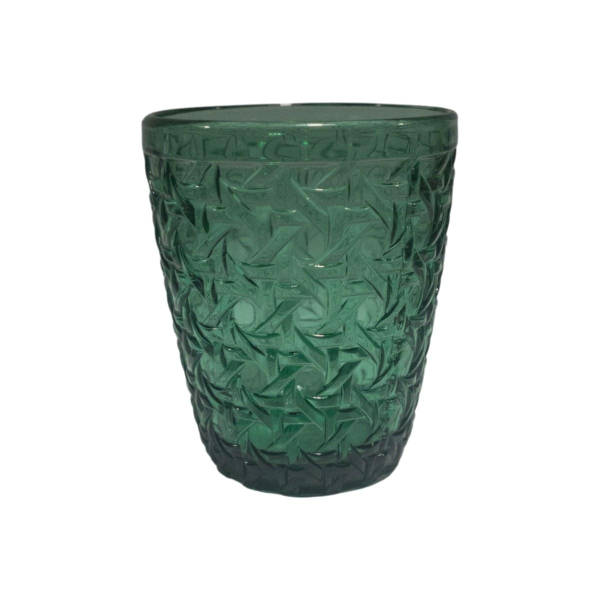 Bicchiere Vetro Singolo Acqua Giava Verde ml.270