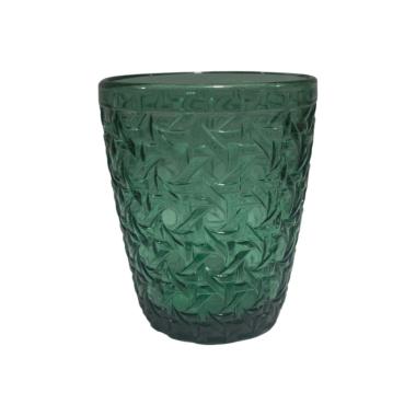 Bicchiere Vetro Singolo Acqua Giava Verde ml.270