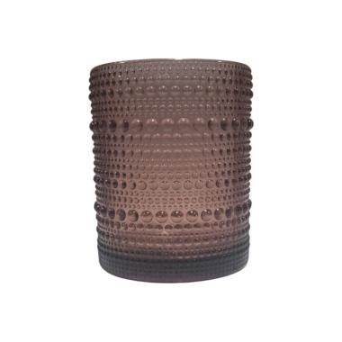 Bicchiere Vetro Singolo Acqua Perla Rosa ml.300